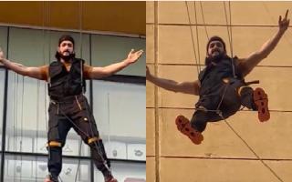 Akhil Akkineni Jumps From 172-Foot Building To Reveal Trailer Launch Time Of 'Agent'